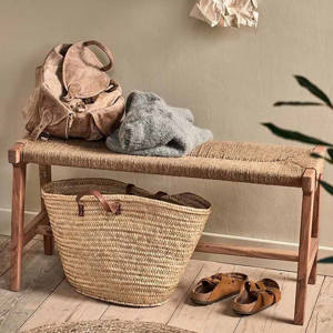 Nkuku Amhara Acacia & Jute Woven Bench